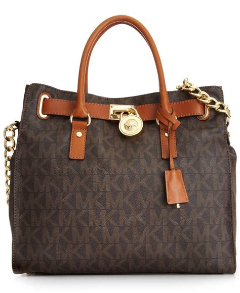 michael kors large signature hamilton|michael kors hamilton satchel.